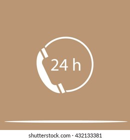telephone support vector icon