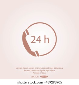 telephone support vector icon