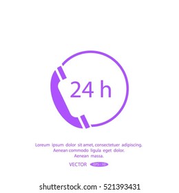 telephone support vector icon