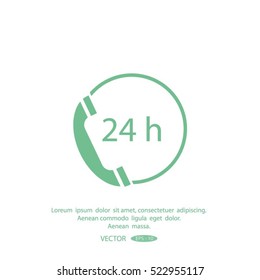 telephone support vector icon