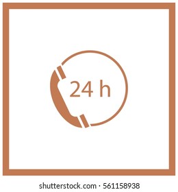 telephone support vector icon