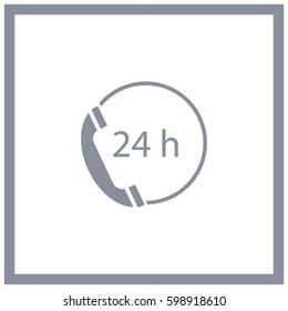 telephone support vector icon
