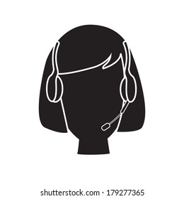 Telephone support vector illustration