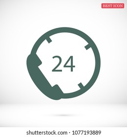 telephone support vector, stock vector illustration flat design style
