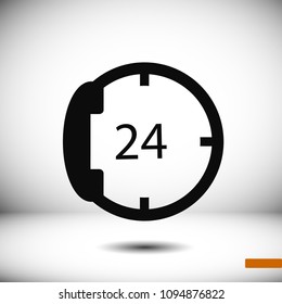 telephone support vector, stock vector illustration flat design style