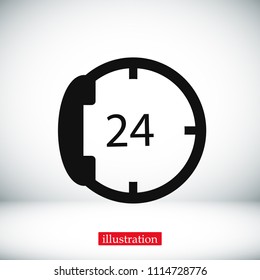 telephone support vector, stock vector illustration flat design style