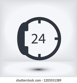 telephone support vector, stock vector illustration flat design style