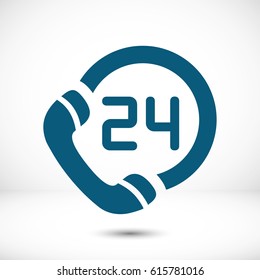 telephone support web icon vector