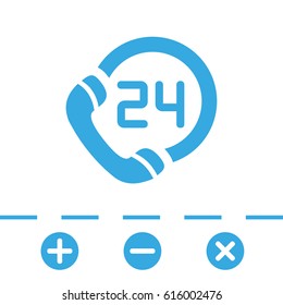 telephone support web icon vector