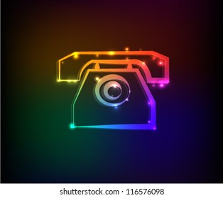 Telephone symbol ,abstract,Vector