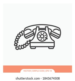 Telephone symbol Icon Vector Illustration