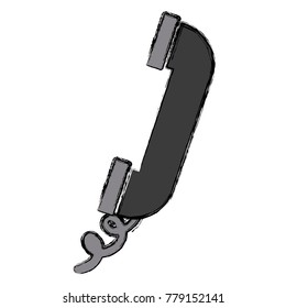 Telephone symbol isolated
