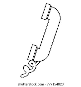 Telephone symbol isolated