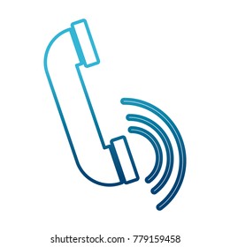 Telephone symbol isolated