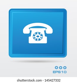 Telephone symbol,vector