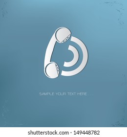 Telephone symbol,vector