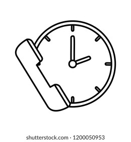telephone with time clock