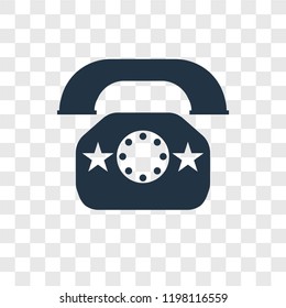 Telephone toy vector icon isolated on transparent background, Telephone toy transparency logo concept