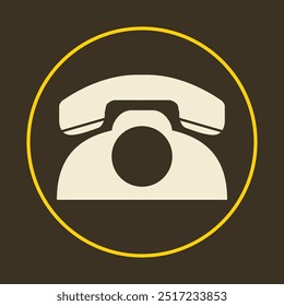 Telephone trendy icon magnificent abstract vector illustration colorful artwork lovely design.eps