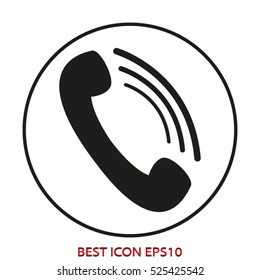 telephone, tube, vector icon, eps10