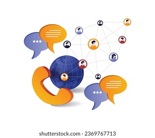 Telephone user network in the world of communication