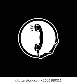 Logotipo moderno abstracto del Vector del teléfono