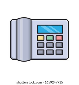 icono de color plano vector de teléfono 
