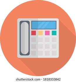 icono de color plano vector de teléfono 