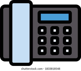 icono de color plano vector de teléfono 