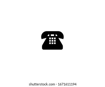 Telephone vector flat icon. Isolated Telephone, phone, call illustration 