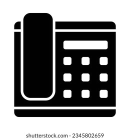 Telephone Vector Glyph Icon For Personal And Commercial Use.
