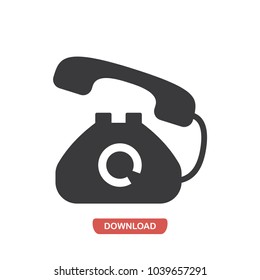 Telephone vector icon 