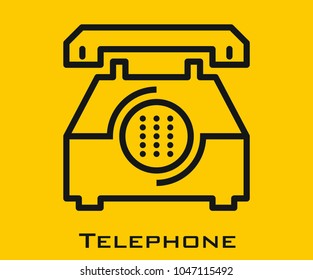 Telephone vector icon