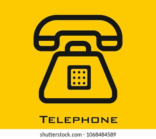 Telephone vector icon