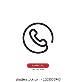 Telephone vector icon