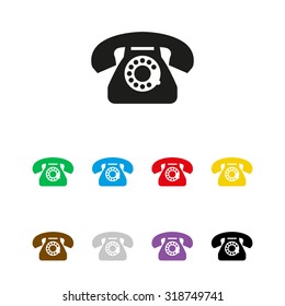 telephone   - vector icon