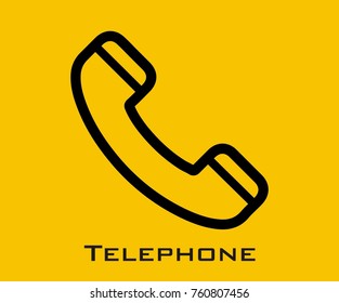 Telephone vector icon