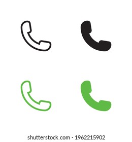 Telephone vector icon for apps and web sites
