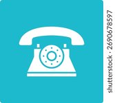 Telephone vector icon. Can be used for printing, mobile and web applications.