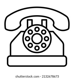 Telephone vector icon. Can be used for printing, mobile and web applications.
