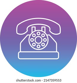 Telephone vector icon. Can be used for printing, mobile and web applications.