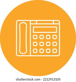Telefonisches Vektorsymbol. Kann für Druck-, Mobil- und Web-Anwendungen verwendet werden.