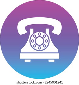 Telephone vector icon. Can be used for printing, mobile and web applications.