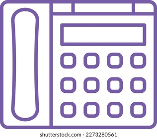 Icono del vector del teléfono. Se puede usar para imprimir, móviles y aplicaciones web.