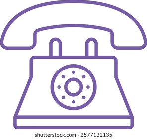 Telephone vector icon. Can be used for printing, mobile and web applications.