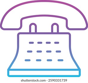 Telephone vector icon. Can be used for printing, mobile and web applications.