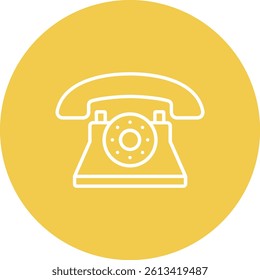 Telephone vector icon. Can be used for printing, mobile and web applications.