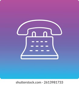 Telephone vector icon. Can be used for printing, mobile and web applications.