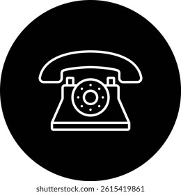 Telephone vector icon. Can be used for printing, mobile and web applications.