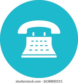 Telephone vector icon. Can be used for printing, mobile and web applications.